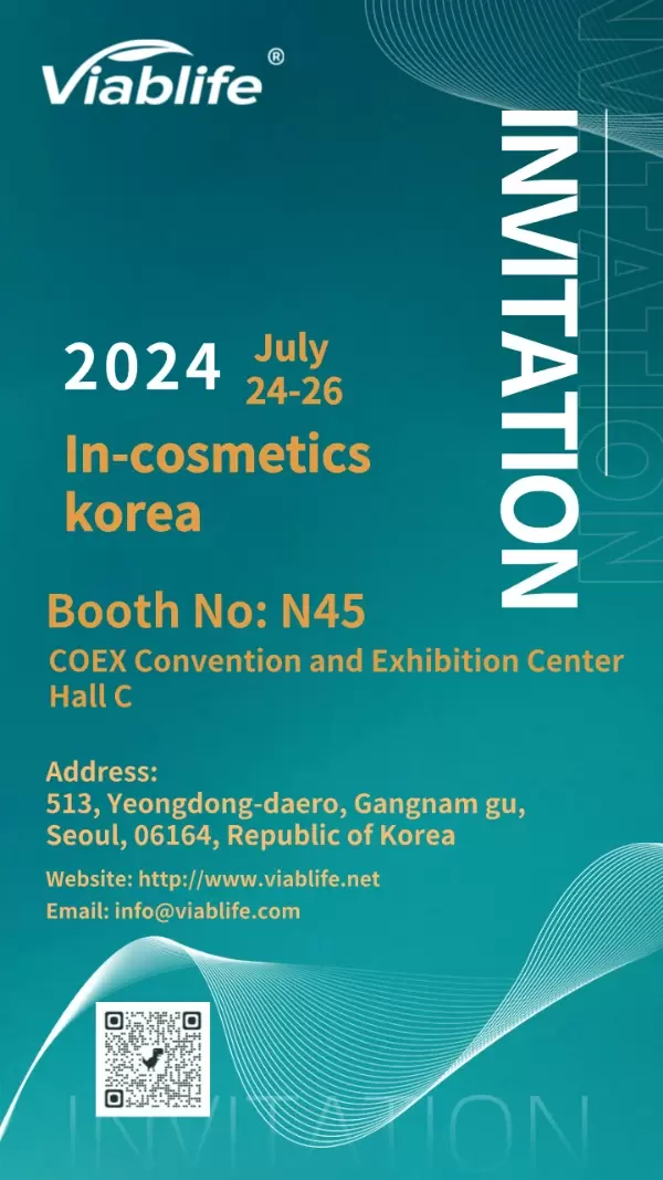 A Viablife estará presente na In-cosmetics Korea em Seul, Coréia!