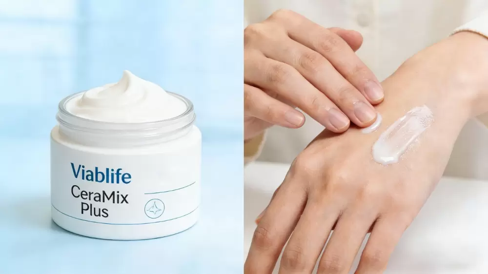 Viablife CeraMix Plus Solu&ccedil;&otilde;es para o cuidado da pele: repara&ccedil;&atilde;o da barreira cut&acirc;nea e pele sens&iacute;vel.