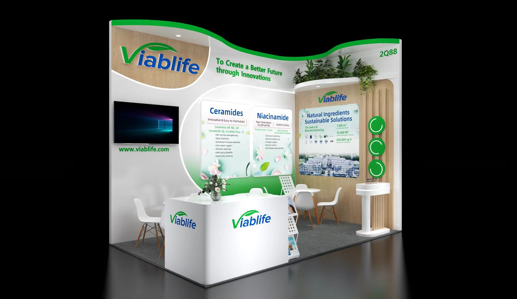 Estande da Viablife Viablife Booth