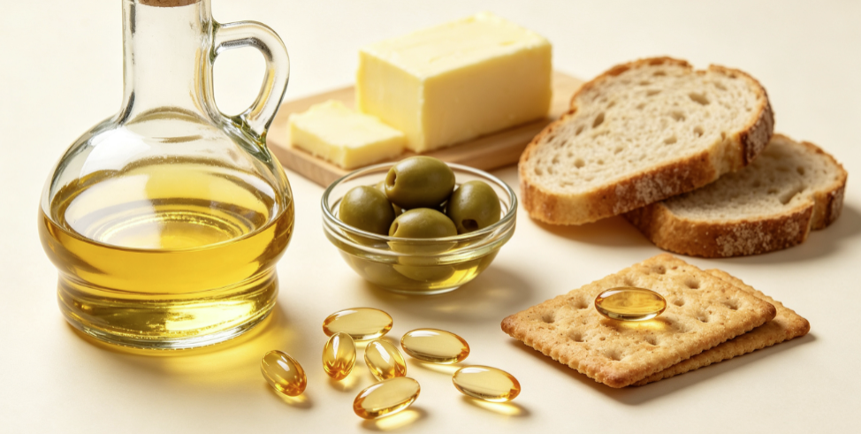 Palmitato de ascorbila para aplica&ccedil;&otilde;es antioxidantes em alimentos e estabilidade de &oacute;leos.